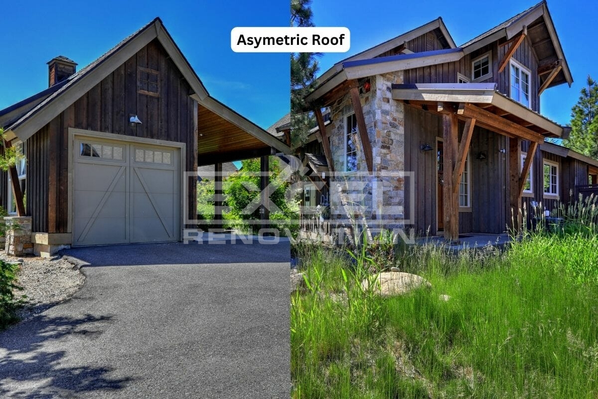 11 Stylish Roof Types With A Unique & Upscale Look 8 Asymmetric Peaks