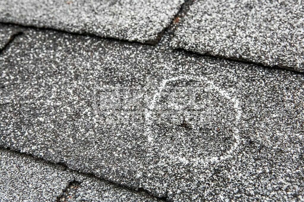 Hail Damage On Asphalt Shingles: Pictures, Signs, & Repairs 1 hail damage asphalt shingle