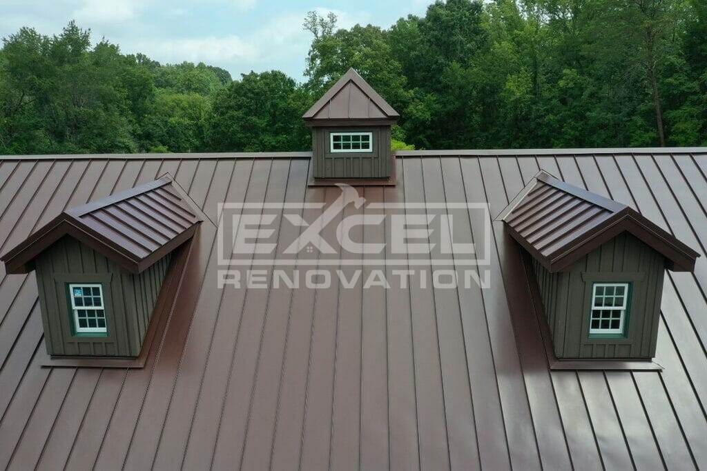 Metal Roof Color Trends for 2023: What's Hot and What's Not 3 Brown Metal Roof color