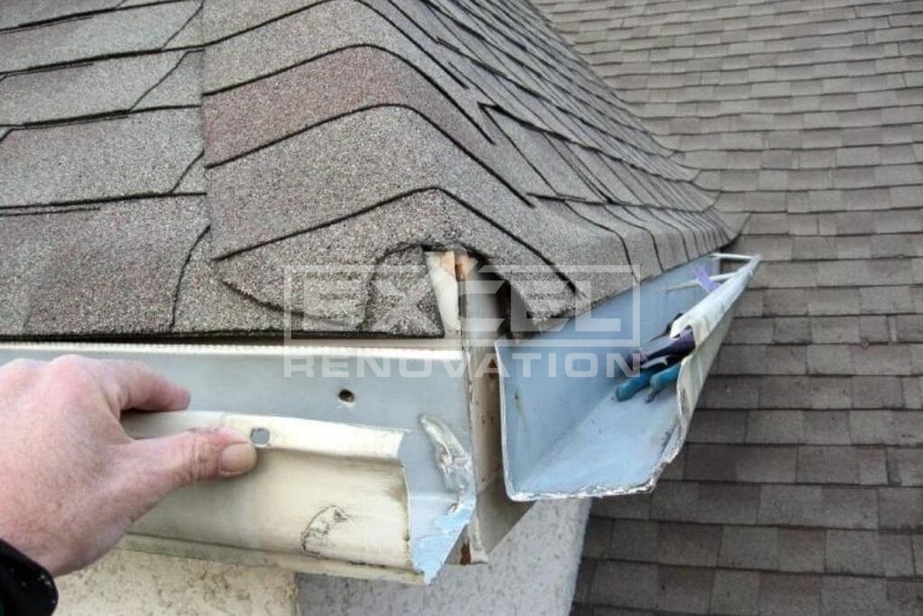 How To Handle Hail Damage To Gutters 2 Repair Hail Damage On Gutters